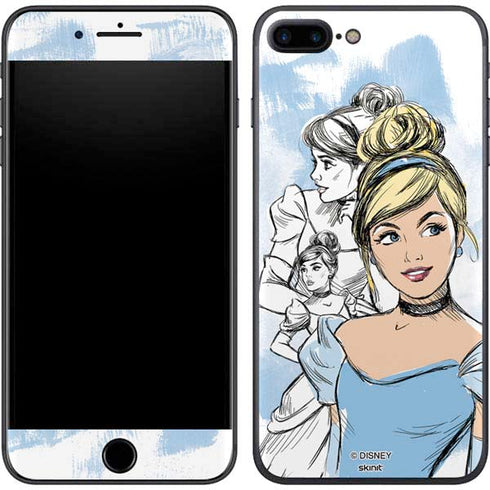 Disney Princess Cinderella Sketch iPhone 8 Plus Skin